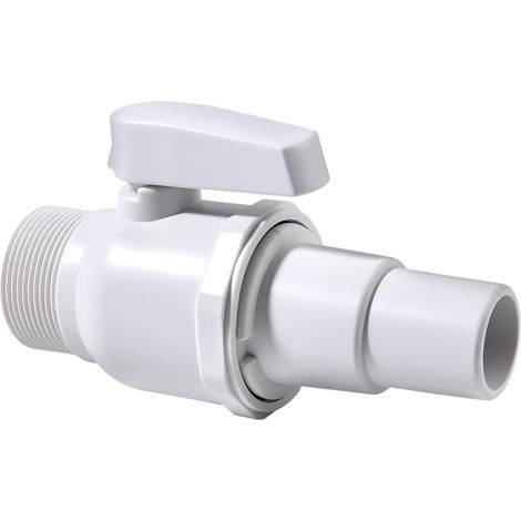 Vanne à tournant sphérique 2 voies Econoline remplacement de la vanne d’arrêt de piscine, 1,5" MIP x 1,5" - 1,25", SP0729 - vanne non corrosive en plastique ABS pour filtre de piscine (1/5)