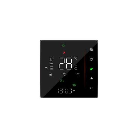 Termostato inteligente WiFi, controlador de temperatura, programable semanalmente, compatible con control táctil/aplicación móvil/control por voz, compatible con Alexa/Home, para calderas.