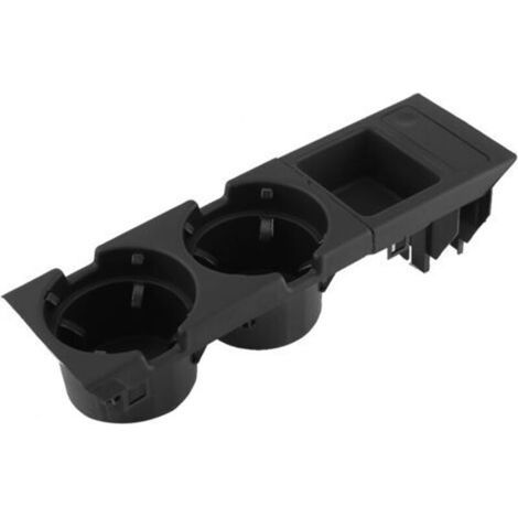 Porte-gobelet/pièce de monnaie pour console centrale avant de voiture BMW E46 (1998-2004), noir (1/5)