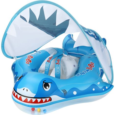 Anneau de natation pour bébé Anneau de natation Anneau pour les aisselles Écran solaire Requin transfrontalier,S (1/5)