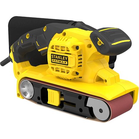 Stanley – Ponceuse à bande 1010 W FMEW204KQS – Vitesse 390 m/min – Plateau 533 x 76 mm – Pour bois dur et teck – Livrée en mallette avec 1 abrasif