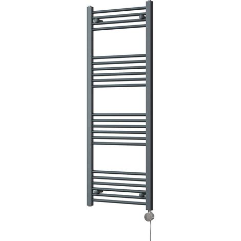 Zennor - Anthracite Electric Towel Rail H1400mm x W500mm Straight 500w Thermostatic (1/3)