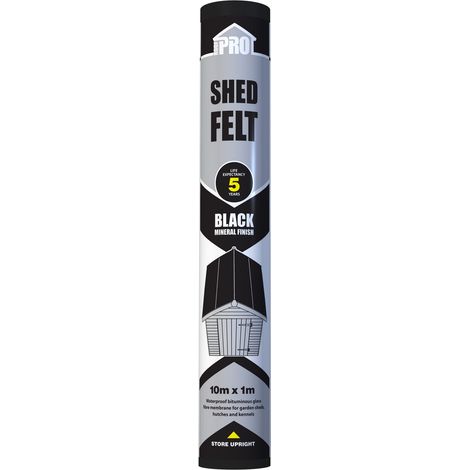 5 Year Black Roofing Felt 10m x 1m