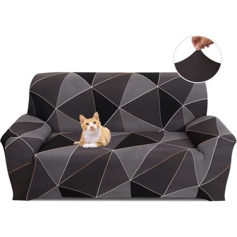 Housse de Canapé Extensible 3 Place Couverture Canapé avec Accoudoirs Moderne Couvre Canapé Elastique Universelle (1/4)