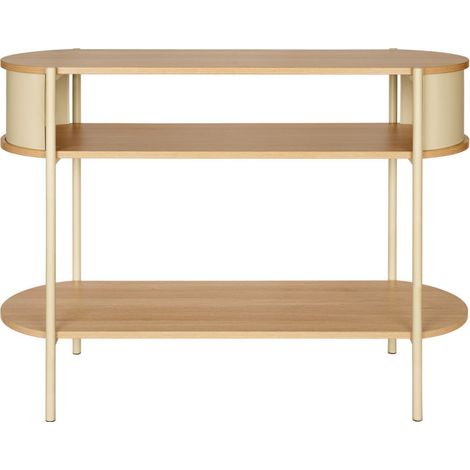 Console en bois et métal L100cm - Beige - Paco (1/5)