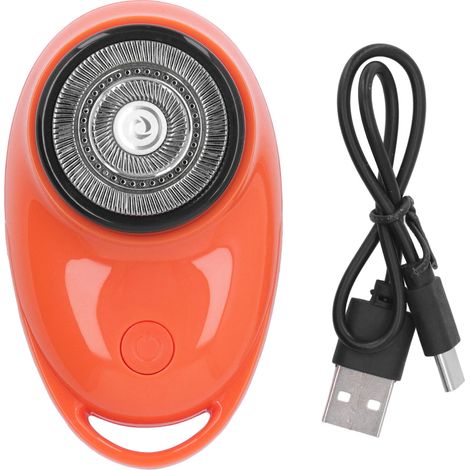 Tondeuse Barbe Homme Mini Voyage - Tondeuse Barbe Électrique Portable, Batterie 300mAh Jaune