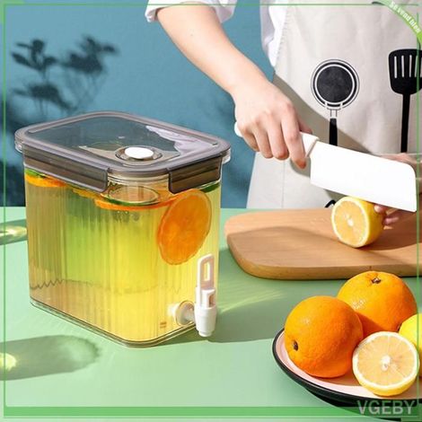 Distributeur de boissons - FAFEICY - Bouilloire froide 3,5 L - Plastique robuste - Robinet facile - Grande capacité (1/4)