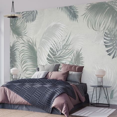 Papier peint panoramique - Plantes tropicales - 130 cm x 87 cm (1/4)