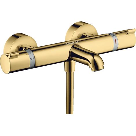 Hansgrohe Ecostat Comfort - Miscelatore termostatico per vasca da bagno, color oro lucido 13114990