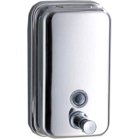 1000ml Distributeur de Savon Liquide Mural pour Salle de Bains et Cuisine,Acier Inoxydable Poli (1/4)