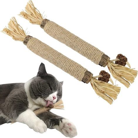 2nets Matatabi, natürliches Kauspielzeug, Zahnhygiene, Stressabbau, für Katzen (1/5)