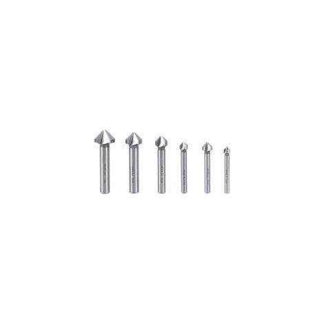 Foret à Fraiser 6 Pièces Fraise Metal Fraisoir Bois HSS Fraise à Chanfreiner 90 Degrés Fraise à Chanfreiner Metaux Chanfreiner Outil pour DIY Home et General Construction (1/5)