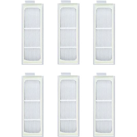 Lot de 6 filtres HEPA pour Deebot T20 pro plus robot aspirateur - Pièce de rechange lavable et réutilisable
