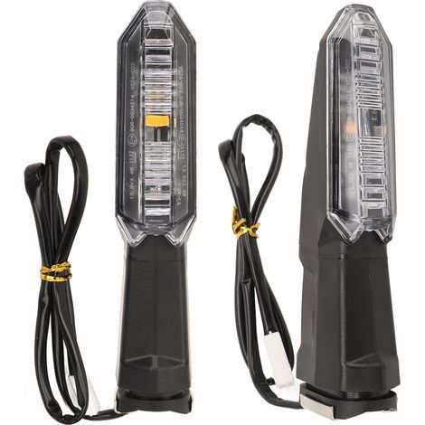 2 Ampoules LED clignotants moto 1.5W multifonctions ambre transparent 12V pour Versys 1000 650 X250 X300 (1/5)