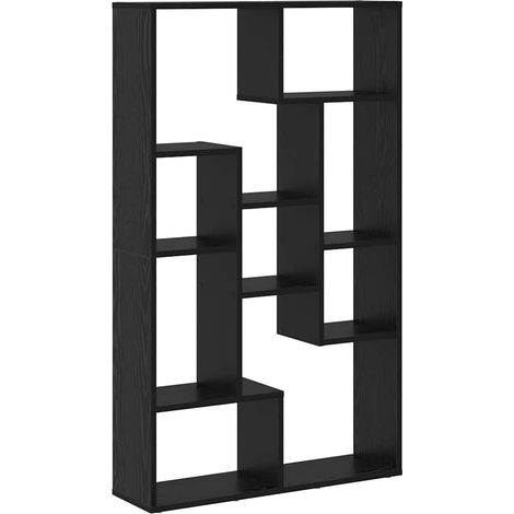 Maison Exclusive - Bücherregal Schwarz Eichen-Optik 72 x 20 x 102