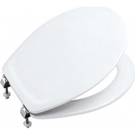 Tapa de inodoro doble Victoria - resina termoendurecida blanca