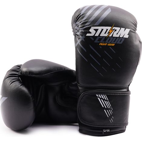 Gants de boxe StormCloud Lynx Noir/Gris 10 oz (1/5)