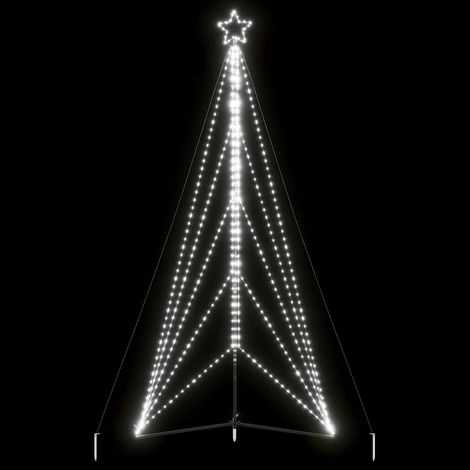 Sapin de Noël à LED-Décoration de Fête pour Noël 615 LED blanc froid 404,5 cm 260795 (1/5)