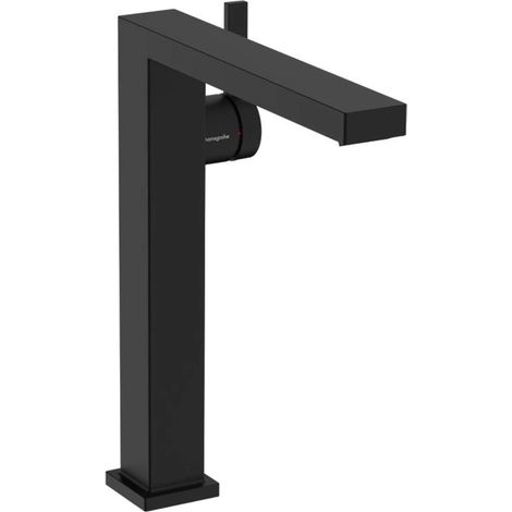 Hansgrohe Tecturis E - Waschtischarmatur mit Push-Open-Ablaufgarnitur, CoolStart, EcoSmart, schwarz matt 73070670