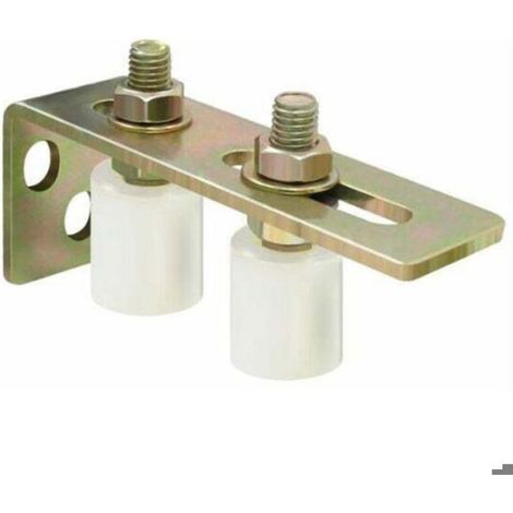 Roue de guidage nylon pour porte coulissante – 2 olives pour mouvement fluide – Installation facile sur rails métalliques (1/5)