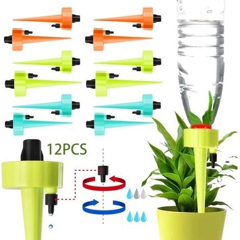 12-Piece Drip Irrigation Kit, Automatic Watering System for Plants.