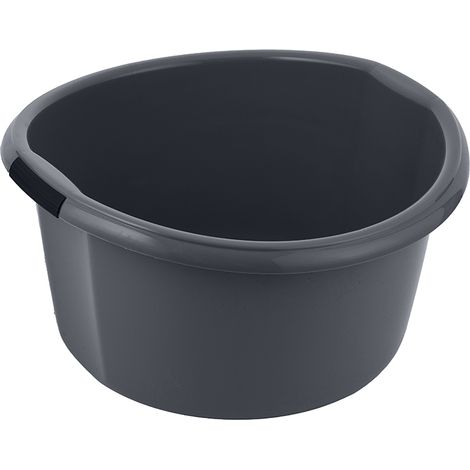 Bol en plastique solide 46 x 45 x 48 cm, 25 L, gris foncé - Ben