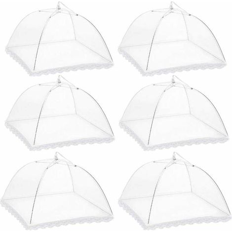 Fly Hood, 6 Foldable Blanket Food Tent Fruit Hood Cake Blanket Fly Blanket for Eating Food Barbecue Parties Buffets Camping Picnic (1/4)
