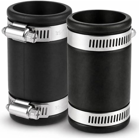 2 Pieces Rubber Connector 40 mm, Flexible Sleeve 40 mm (1/5)