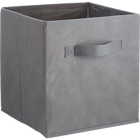 Boîte de rangement pliable, grise (1/5)