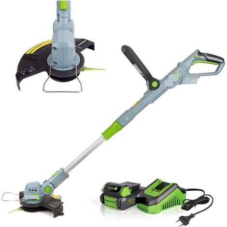 Cutter élagage Jardin Tools20V Tondeuse à Gazon électrique sans Fil Coupe Gazon chaîne de libération Automatique avec 20 Lames de Rechange (1/5)