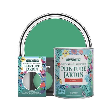 Peinture Jardin, Finition Brillante - Émeraude (1/3)