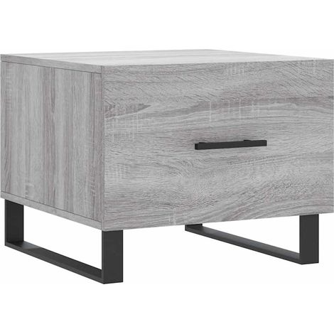 vidaXL Couchtisch Sonoma Grau 50x50x40 cm Ingenieurholz