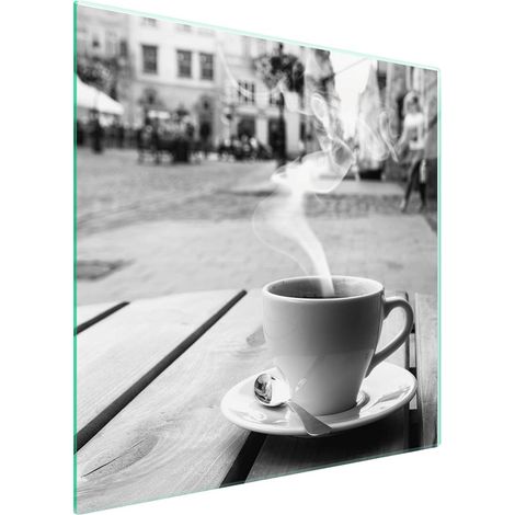 Protezione in vetro per piano cottura 50x52 Caffè (1/5)