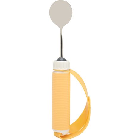 Cuillère pour patient handicapé, prise en main facile, en acier inoxydable sûr, aide à l'alimentation, vaisselle adaptée pour l'arthrite (1/5)