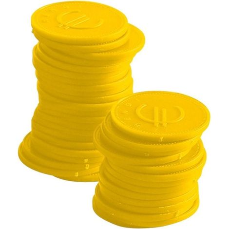 Jetons - 100 pièces - 24x24xH1 mm - Ref 665381 - Hendi (1/2)