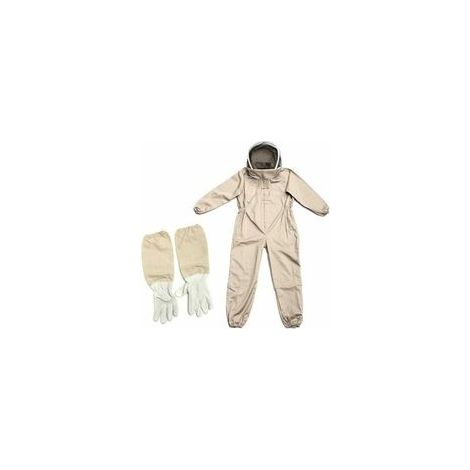 Combinaison spatiale abricot XL + gants XL (1 pièce) (1/5)