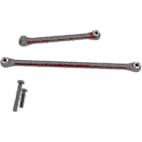 Biellettes de direction et tringleries de direction en métal compatibles avec le crawler radiocommandé UTB18 Capra 1/18 (1/4)