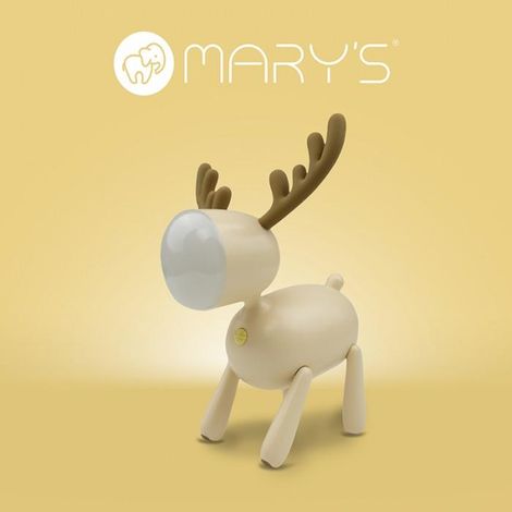 Lampada Notturna LED Cervo Beige Dimmer Ricaricabile Mary's (1/3)