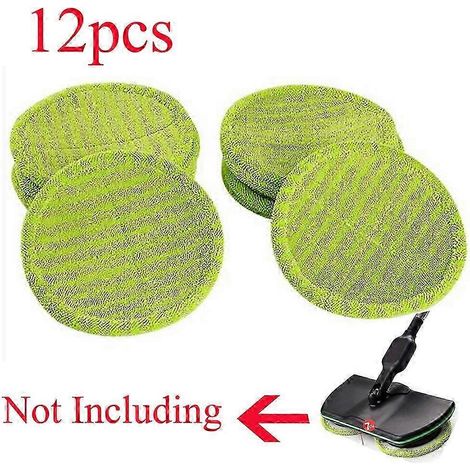 Lingettes de rechange pour balai serpillière électrique rotatif sans fil AURA  lingettes de rechange pour balai serpillière électrique rotatif, y compris 12 lingettes de nettoyage (1/5)