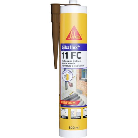 Adesivo sigillante Sikaflex 11FC Purform colore marrone cartuccia 300 ml (1/4)