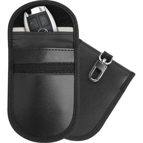 Etui Pour Clef De Voiture - Protection Antiparasitage - Compatible Avec Clés Sans Contact - Lot De 2 (1/5)