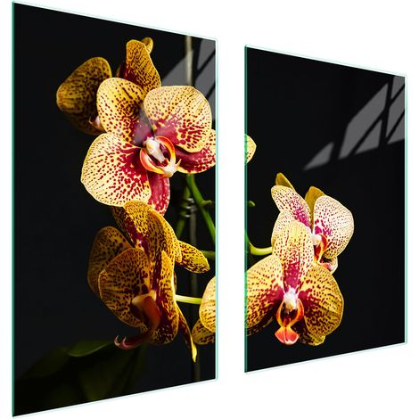 PIASTRA PROTETTIVA IN VETRO PER CUCINA 65x52 ORCHIDEA (1/5)