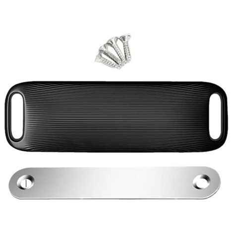 Cerrojo magnético negro para armario, 8 × 2,5 cm, cerradura para cajones, adecuado para armarios, cocina, sala de estar. (1/4)