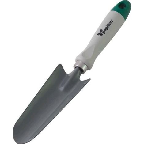 TRAPIANTATORE STRETTO in ACCIAIO VERNCIATO con MANICO in PVC PAPILLON