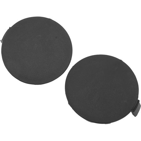 Paire de caches crochets de remorquage avant pour RAV4 2013-2015, gauche droite, noir, compatible 53285 0R060, finition pare-chocs. (1/5)