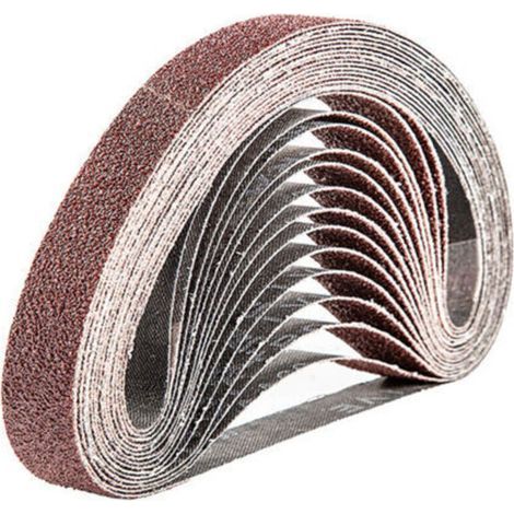 Bande Abrasive 20 x 520 mm,15PCS 60 grain Ensemble de Bandes Abrasives (1/4)