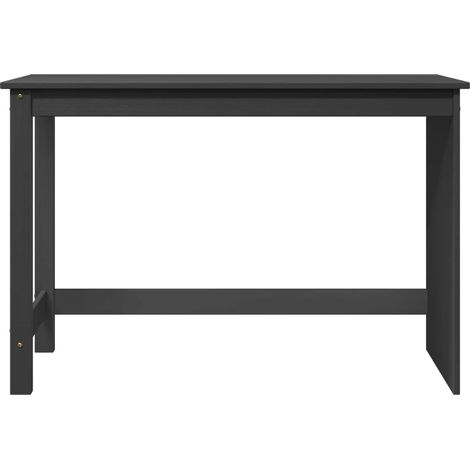 Maison Exclusive - Schreibtisch Grau 112 x 50 x 75 cm Massivholz