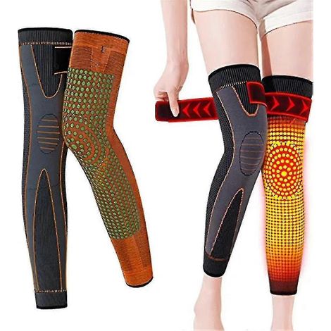 Genouillère de mise en forme auto-chauffante en tourmaline pour acupression et modelage, en armoise, pour genou humain CY (1/5)