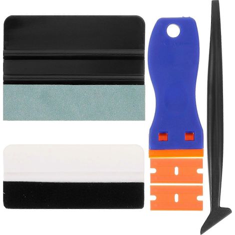 1 Kit d'outil de lissage de papier peint, raclette à papier peint, outil pour film de protection pour voiture (1/4)