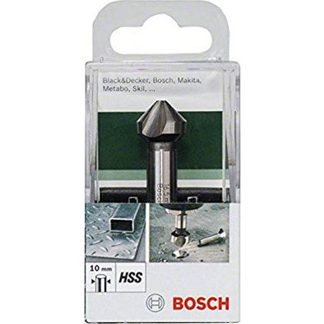 Bosch 2609255123 - Svasatori conici HSS, M8, da 16 x 60 mm, a 3 taglienti a 90° (1/4)